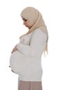 Arabic Muslim pregnant woman