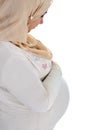 Arabic Muslim pregnant woman