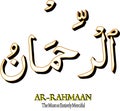 01 Arabic 99 name of Allah, On white Background Royalty Free Stock Photo