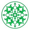 Arabic oriental ornament. Floral pattern motif. Royalty Free Stock Photo