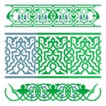 Arabic oriental ornament. Floral pattern motif. Royalty Free Stock Photo