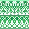 Arabic oriental ornament. Geometric pattern motif.