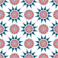 Arabic ornament. Geometric floral pattern. textile print.