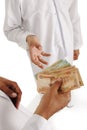 Arabic people, islamic zakat Royalty Free Stock Photo