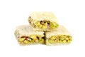 Arabic pistachios sweets Royalty Free Stock Photo