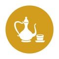 Arabic qahwa Isolated Vector icon that can be easily modified or edited