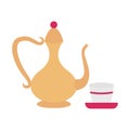 Arabic qahwa Isolated Vector icon that can be easily modified or edited