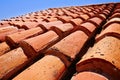 Arabic roof tiles pattern texture in Teruel