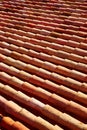 Arabic roof tiles in Teruel of Spain