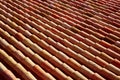 Arabic roof tiles in Teruel of Spain