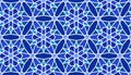 Arabic seamless girih pattern with classic islamic culture ornament. Colorful tiled background with shadow. Royalty Free Stock Photo