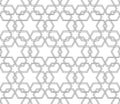 Arabic seamless pattern. Background. Vector stylish texture in black and white color. Ethnic line islamic pattern Royalty Free Stock Photo