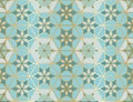 Arabic seamless pattern. Traditional Islamic mosque window with gold grid mosaic Royalty Free Stock Photo