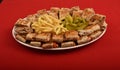 Arabic Shawarma sandwich, Mixed shawarma plate, Syrian Chicken Shawarma & beef shawarma