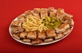 Arabic Shawarma sandwich, Mixed shawarma plate, Syrian Chicken Shawarma & beef shawarma