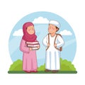 arabic students couple