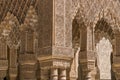 Arabic style architecture, building and art design in Alhambra Royalty Free Stock Photo