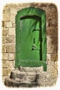 Arabic Style for Doors in Old Acre Royalty Free Stock Photo