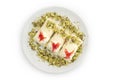 Arabic sweets with cheese `Halawa bil jubn`