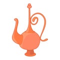 Arabic tea pot icon, cartoon style Royalty Free Stock Photo