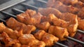 Arabic traditional food Shish taouk on the grill