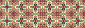 Arabic vector seamless pattern. Repeated background. Traditional Kuwait, Oman, UAE colors. Islamic decorative template