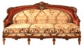 Arabic wooden antique golden-red sofa