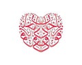 Arabic Words in A Love Shape Royalty Free Stock Photo