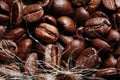 Arabica coffee beans texture Royalty Free Stock Photo