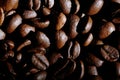 Arabica coffee beans texture brown Royalty Free Stock Photo