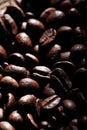 Arabica coffee beans texture brown Royalty Free Stock Photo
