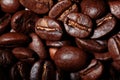 Arabica coffee beans texture brown Royalty Free Stock Photo