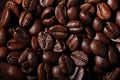 Arabica coffee beans texture brown Royalty Free Stock Photo