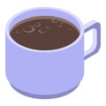 Arabica coffee cup icon, isometric style Royalty Free Stock Photo