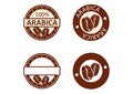 Arabica coffee modern stamp.