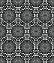Arabica mandala black pattern element Royalty Free Stock Photo
