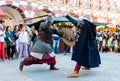 Arabics warriors fighting in celebration of Almossassa Royalty Free Stock Photo