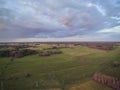 Arable fields seen from above, agriculture Royalty Free Stock Photo