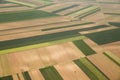 Arable land in Voijvodina photographed from air Royalty Free Stock Photo