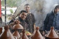 Arabs preparing tagine