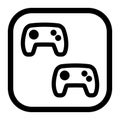 Two Player Console Gaming Icon