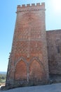 Mudejar tower of Our Lady of Greater Sorrow church in Aracena, Huelva. Spain