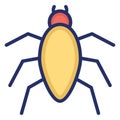 Arachnid Isolated Vector icon which can easily modify or edit