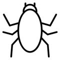 Arachnid Isolated Vector icon which can easily modify or edit
