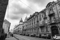 Arad,Arad Romania,April 24 2023: street view historical buildings