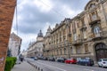 Arad,Arad Romania,April 24 2023: street view historical buildings