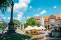 Aradi vertanuk tere square park in Szeged, Hungary