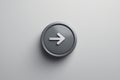 Gray round arrow button,Generative AI Royalty Free Stock Photo