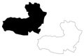 Aragatsotn Province Republic of Armenia, Administrative divisions of Armenia map vector illustration, scribble sketch Aragatsot