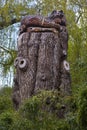 Aragon the Dragon Carving at Leeds Castle in Kent, UK Royalty Free Stock Photo